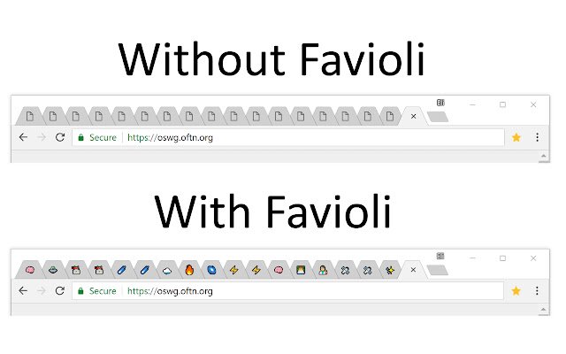 Favioli  from Chrome web store to be run with OffiDocs Chromium online