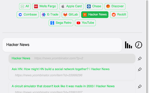 Favorites Folder  from Chrome web store to be run with OffiDocs Chromium online