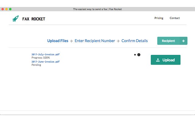 Fax Rocket  from Chrome web store to be run with OffiDocs Chromium online