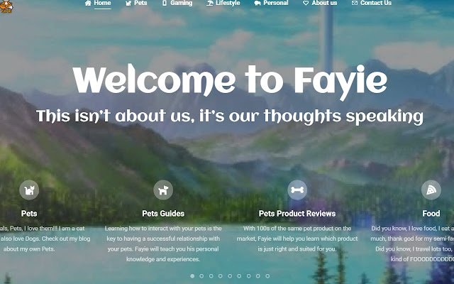 Fayie Blog Launcher із веб-магазину Chrome, який можна запускати з OffiDocs Chromium онлайн