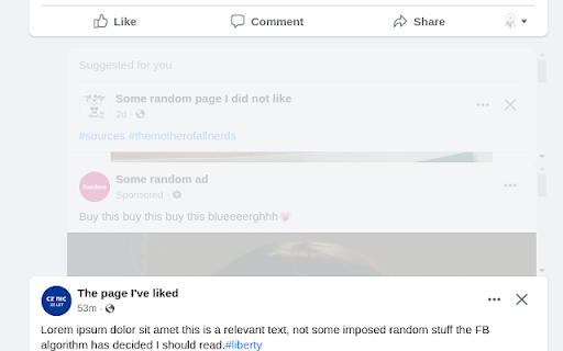 fb getridad  from Chrome web store to be run with OffiDocs Chromium online