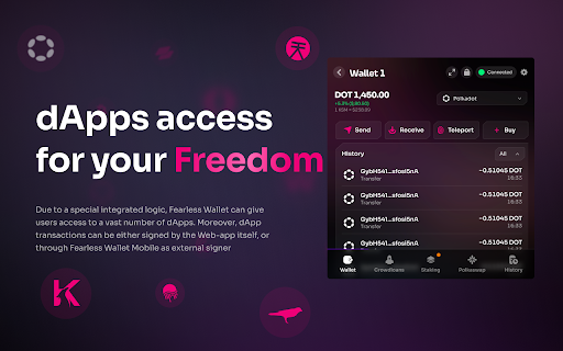 Fearless Wallet  from Chrome web store to be run with OffiDocs Chromium online