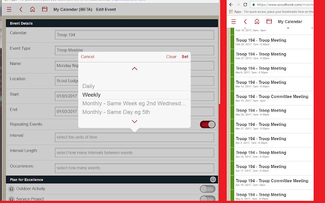 Feature Assistant-Erweiterung für Scoutbook aus dem Chrome-Webshop zur Ausführung mit OffiDocs Chromium online