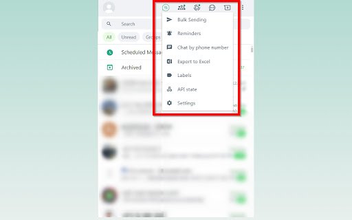 FeedBot: WhatsApp Bulk Messaging  from Chrome web store to be run with OffiDocs Chromium online