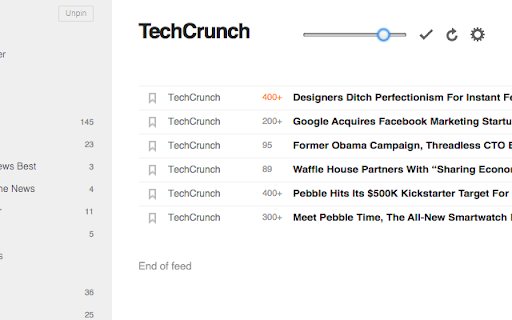 Feedly Filter  from Chrome web store to be run with OffiDocs Chromium online