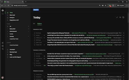 Feedly Unread  from Chrome web store to be run with OffiDocs Chromium online