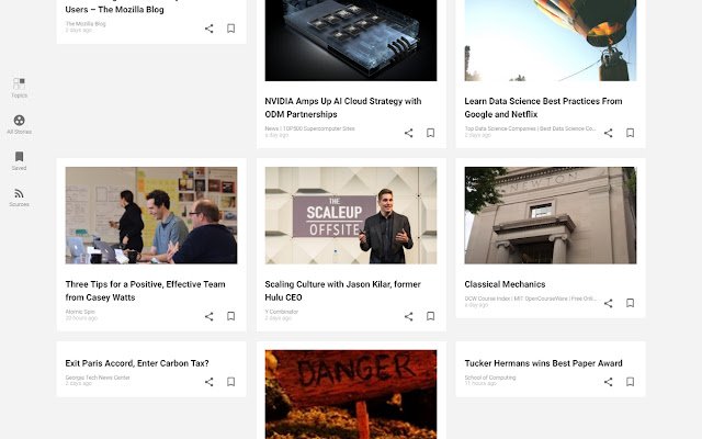 Feedpresso News, Blogs, at RSS Reader mula sa Chrome web store na tatakbo sa OffiDocs Chromium online