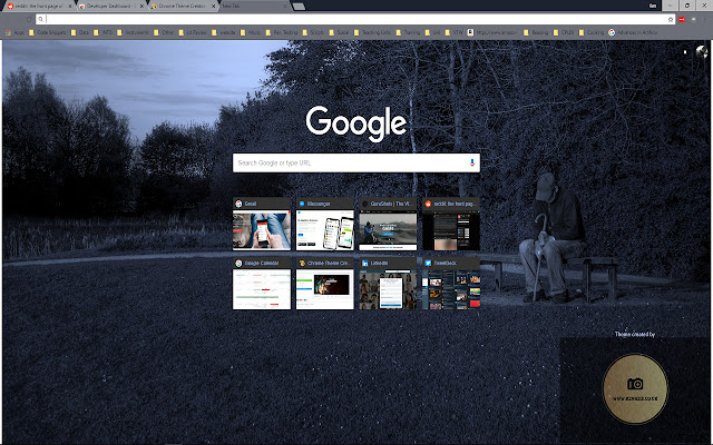 Feeling Blue Theme  from Chrome web store to be run with OffiDocs Chromium online