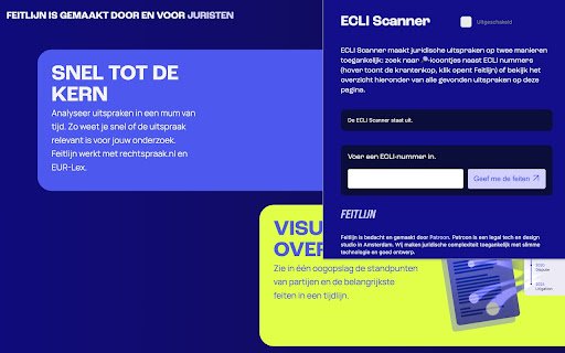 Feitlijn Juridische AI Assistent  from Chrome web store to be run with OffiDocs Chromium online