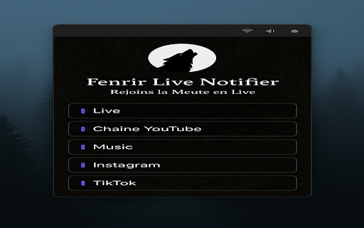 Fenrir Live Notifier  from Chrome web store to be run with OffiDocs Chromium online