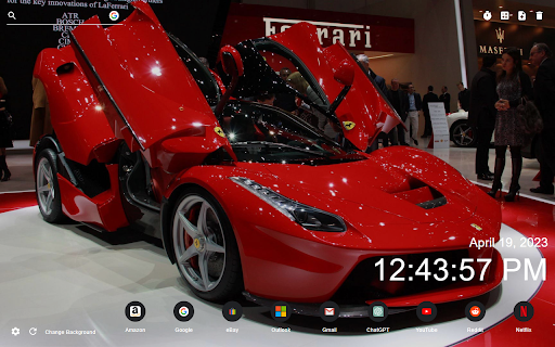 Ferrari Wallpaper New Tab  from Chrome web store to be run with OffiDocs Chromium online