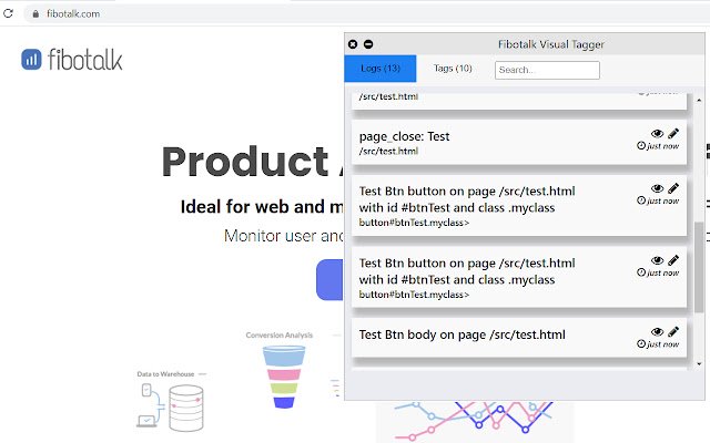 O gerenciador de tags visuais Fibotalk da Chrome Web Store será executado com o OffiDocs Chromium online