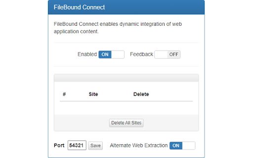 FileBound Connect  from Chrome web store to be run with OffiDocs Chromium online