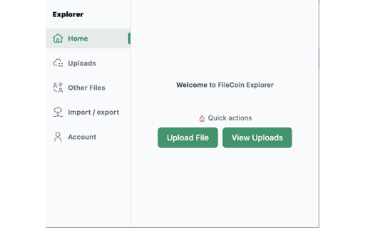 Filecoin Lighthouse File Explorer  from Chrome web store to be run with OffiDocs Chromium online