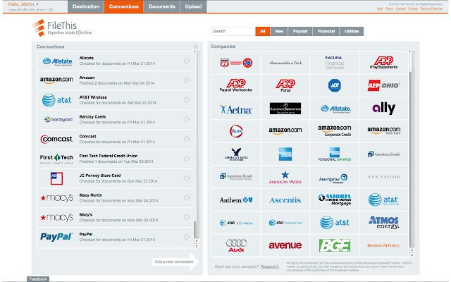 FileThis  from Chrome web store to be run with OffiDocs Chromium online