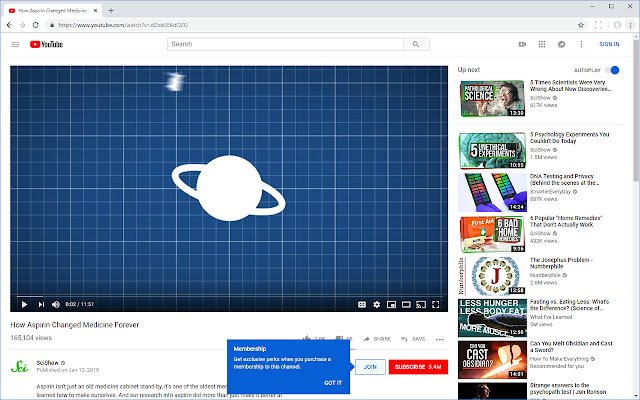 قم بملء نافذة Youtube من متجر Chrome الإلكتروني ليتم تشغيلها باستخدام OffiDocs Chromium عبر الإنترنت