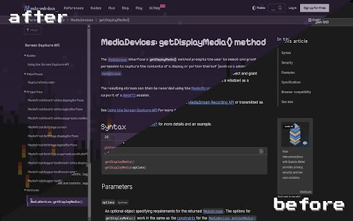 filter8  from Chrome web store to be run with OffiDocs Chromium online
