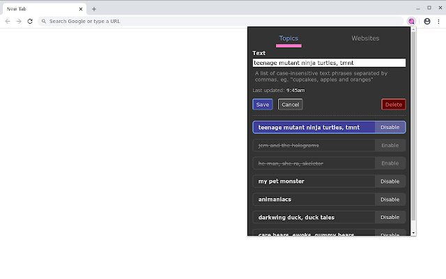 Фільтр Bubble з веб-магазину Chrome для запуску за допомогою OffiDocs Chromium онлайн