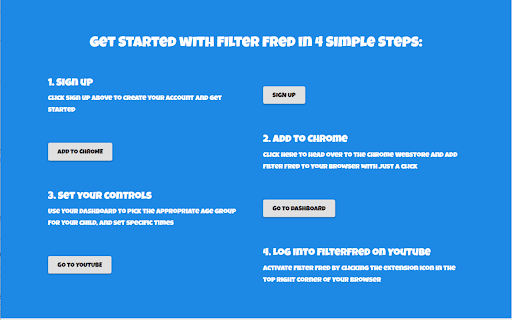 FilterFred YouTube Age Filter  from Chrome web store to be run with OffiDocs Chromium online