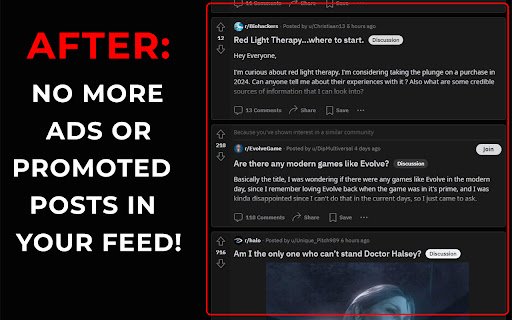 Filter Promoted Reddit  from Chrome web store to be run with OffiDocs Chromium online