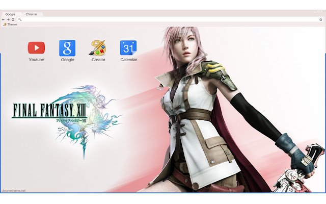 Tema Final Fantasy XIII Lightning dal negozio web di Chrome da eseguire con OffiDocs Chromium online