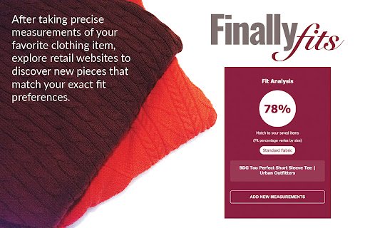 FinallyFits from Chrome web store to be run with OffiDocs Chromium online FinallyFits from Chrome web store to be run with OffiDocs Chromium online