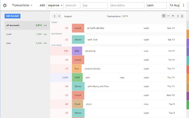 Finance41 مدير التمويل الشخصي من متجر Chrome الإلكتروني ليتم تشغيله مع OffiDocs Chromium عبر الإنترنت