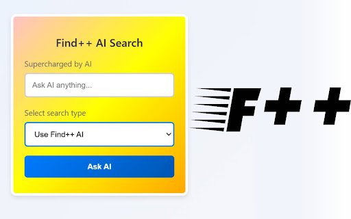 Find++  from Chrome web store to be run with OffiDocs Chromium online