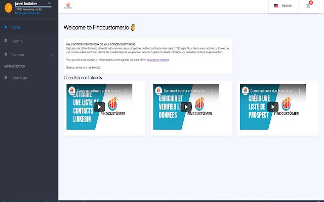 Findcustomer  from Chrome web store to be run with OffiDocs Chromium online