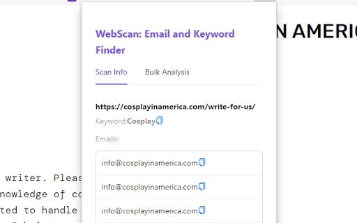 Find emails  from Chrome web store to be run with OffiDocs Chromium online