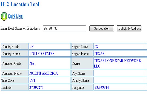 Find IP Address  from Chrome web store to be run with OffiDocs Chromium online