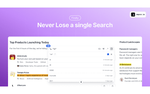 Findly  from Chrome web store to be run with OffiDocs Chromium online