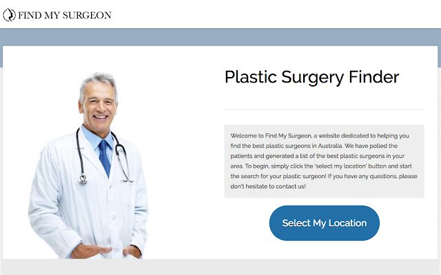 Find My Surgeon Rhinoplasty Brisbane  from Chrome web store to be run with OffiDocs Chromium online Find My Surgeon Rhinoplasty Brisbane  from Chrome web store to be run with OffiDocs Chromium online