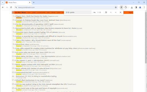 Findr | A better Ctrl + F  from Chrome web store to be run with OffiDocs Chromium online