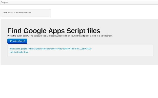 FindScripts จาก Chrome เว็บสโตร์ที่จะทำงานร่วมกับ OffiDocs Chromium ออนไลน์