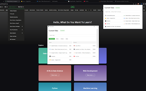 FindYourTab  from Chrome web store to be run with OffiDocs Chromium online