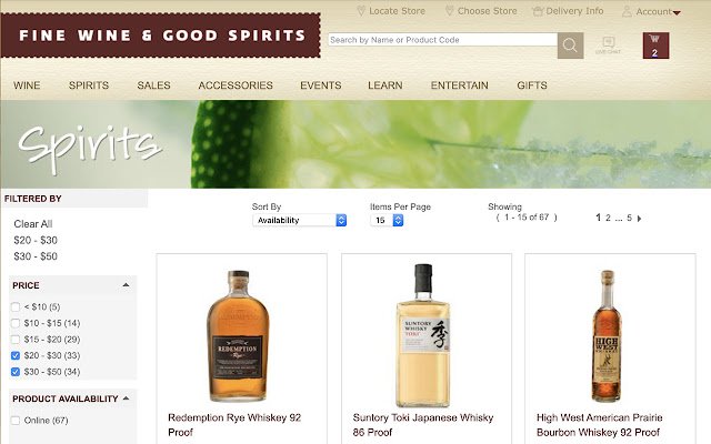 Chrome 网上商店的 Fine Wine Good Spirits Assistant 将与 OffiDocs Chromium 在线运行