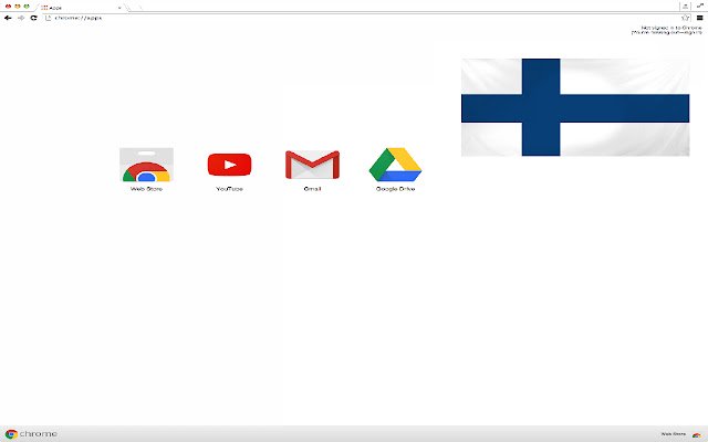 Chrome ウェブストアのフィンランドテーマを OffiDocs Chromium online で実行