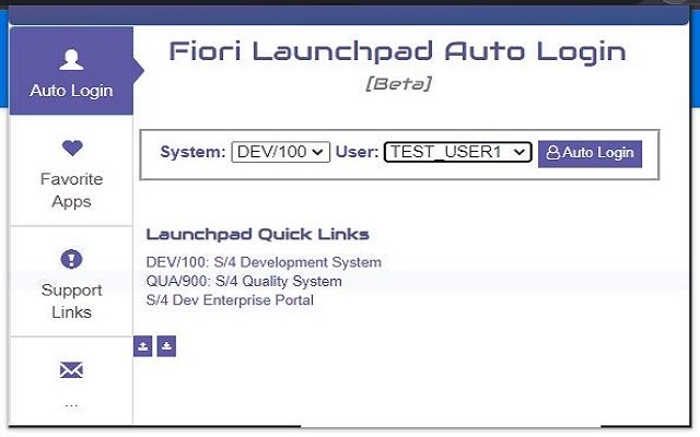 Fiori Launchpad Helper از فروشگاه وب Chrome با OffiDocs Chromium به صورت آنلاین اجرا می شود