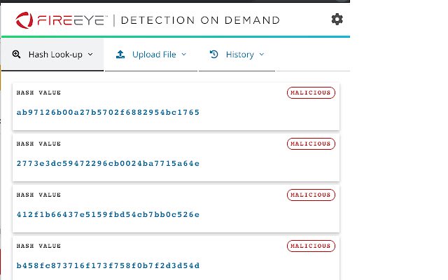FireEye Detection On Demand  from Chrome web store to be run with OffiDocs Chromium online