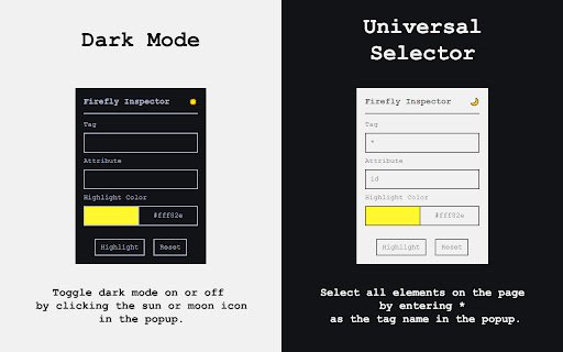 Firefly Inspector  from Chrome web store to be run with OffiDocs Chromium online