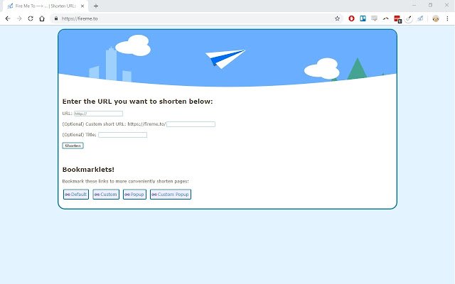 FireMe.To Le raccourcisseur d'URL de la boutique en ligne Chrome à exécuter avec OffiDocs Chromium en ligne