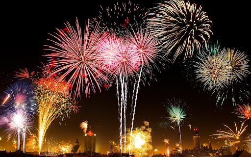 Fireworks flicker  from Chrome web store to be run with OffiDocs Chromium online