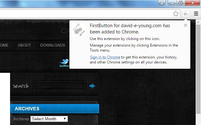 ক্রোম ওয়েব স্টোর থেকে david e young.com-এর জন্য FirstButton OffiDocs Chromium অনলাইনে চালানো হবে