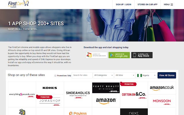 FirstCartDemo  from Chrome web store to be run with OffiDocs Chromium online