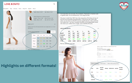 FitYou  from Chrome web store to be run with OffiDocs Chromium online