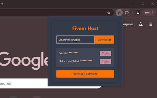 Fivem Host Info  from Chrome web store to be run with OffiDocs Chromium online