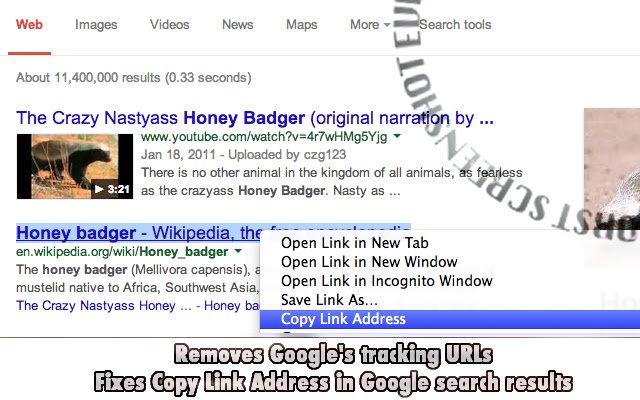 Fix Copy Link Address  from Chrome web store to be run with OffiDocs Chromium online