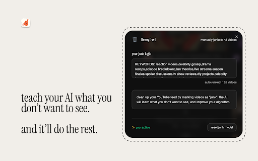 fixmyfeed  from Chrome web store to be run with OffiDocs Chromium online