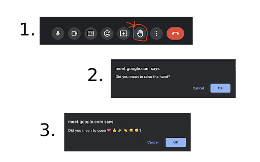 Fix The Meet  from Chrome web store to be run with OffiDocs Chromium online